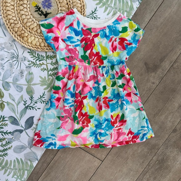 *Play Condition* Old Navy Toddler Girl’s Colorful Floral Casual Dress - Picture 6 of 15